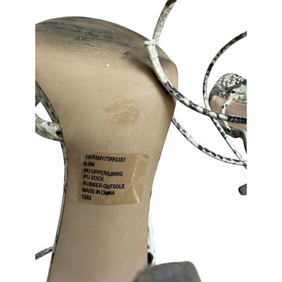 STEVE MADDEN Sweetie Spiral Strap Heels Sandals Size 6.5 - Picture 5 of 10